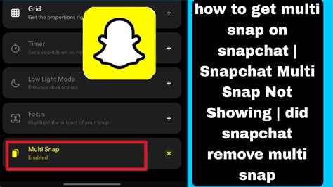 did snap remove multi snap